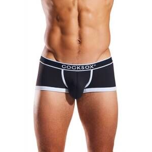 NEW COCKSOX contour pouch trunk in schwarz